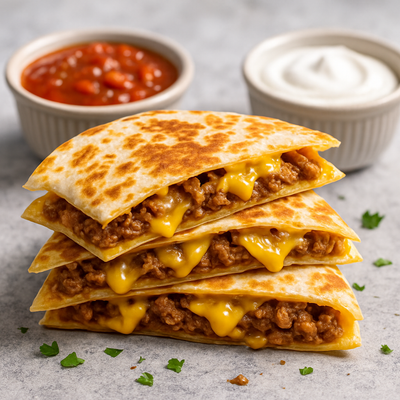 Cheesy Taco Quesadillas
