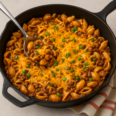 One-Pan Taco Pasta Skillet